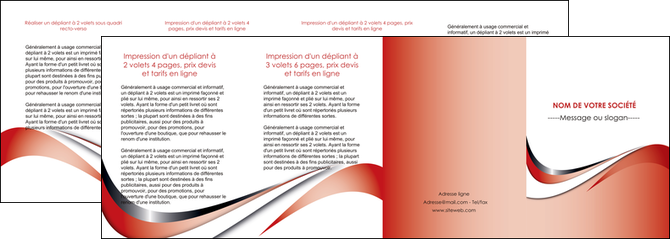 creer modele en ligne depliant 4 volets  8 pages  web design rouge fond rouge couleur chaude MIDBE72151