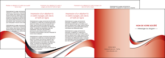 creer modele en ligne depliant 4 volets  8 pages  web design rouge fond rouge couleur chaude MIDBE72151