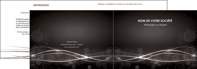cree depliant 2 volets  4 pages  abstrait abstraction design MFLUOO72295