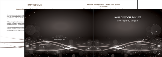 modele depliant 2 volets  4 pages  abstrait abstraction design MFLUOO72297