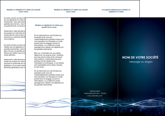 imprimer depliant 3 volets  6 pages  fond  bleu couleurs froides structure en bleu MFLUOO72357