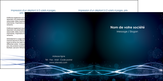 imprimerie depliant 2 volets  4 pages  fond  bleu couleurs froides structure en bleu MFLUOO72361