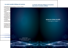creer modele en ligne depliant 2 volets  4 pages  fond  bleu couleurs froides structure en bleu MFLUOO72371