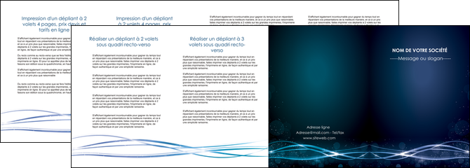 personnaliser maquette depliant 4 volets  8 pages  fond  bleu couleurs froides structure en bleu MFLUOO72375