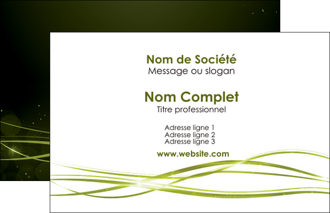 personnaliser modele de carte de visite fond vert structure en vert abstrait MLGI72383