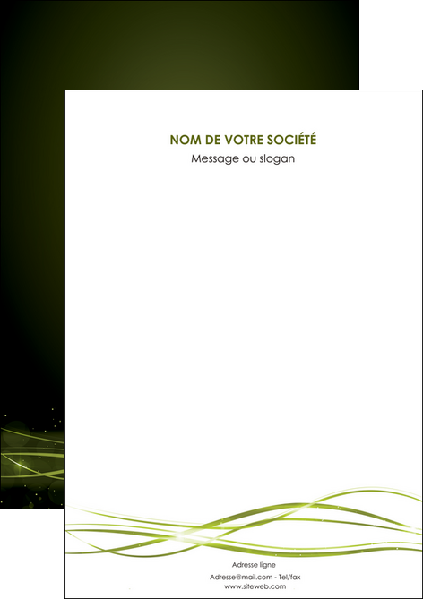 creation graphique en ligne flyers fond vert structure en vert abstrait MLGI72385
