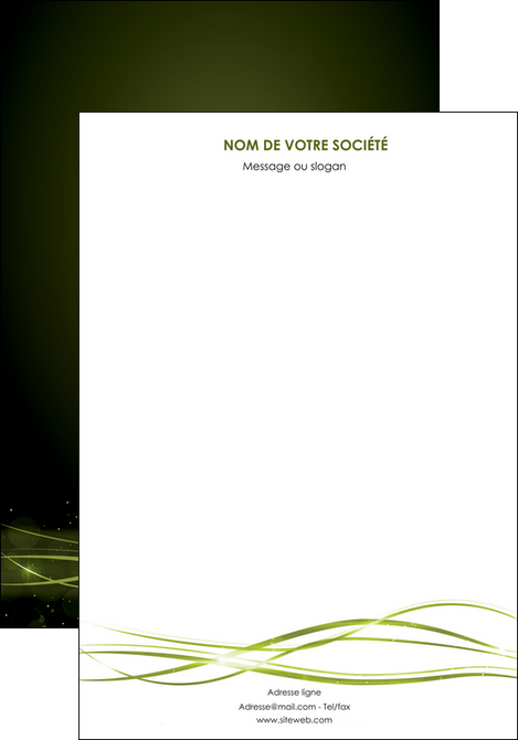 imprimer affiche fond vert structure en vert abstrait MLGI72389