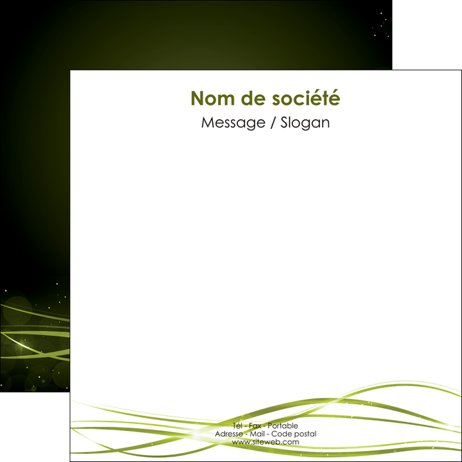 imprimer flyers fond vert structure en vert abstrait MLGI72415