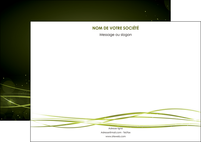 maquette en ligne a personnaliser flyers fond vert structure en vert abstrait MLGI72417