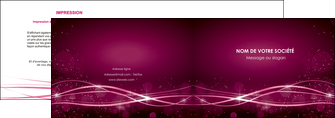 creation graphique en ligne depliant 2 volets  4 pages  rose rose fushia couleur MLGI72451
