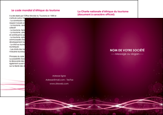 maquette en ligne a personnaliser depliant 2 volets  4 pages  rose rose fushia couleur MLGI72475
