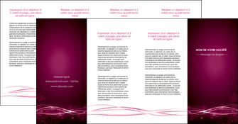 personnaliser modele de depliant 4 volets  8 pages  rose rose fushia couleur MLGI72483