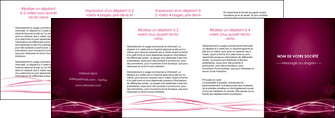 imprimerie depliant 4 volets  8 pages  rose rose fushia couleur MLGI72485