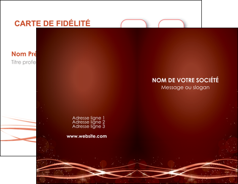 realiser carte de visite rouge couleur couleurs MIDBE72735