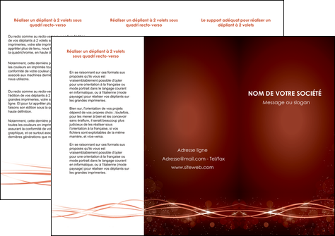 impression depliant 3 volets  6 pages  rouge couleur couleurs MFLUOO72751
