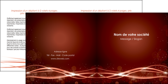 cree depliant 2 volets  4 pages  rouge couleur couleurs MFLUOO72755