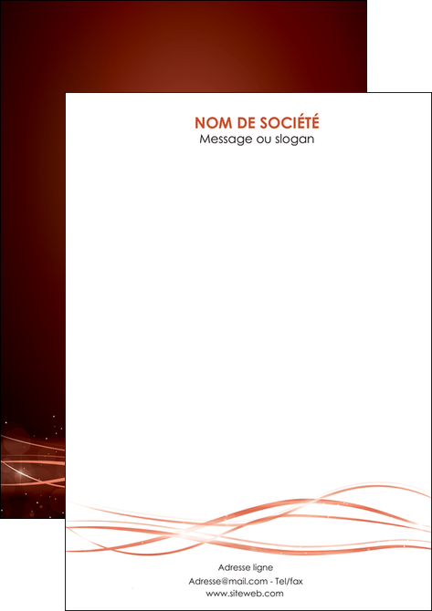 personnaliser maquette flyers rouge couleur couleurs MFLUOO72771