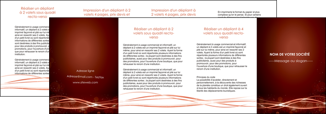 cree depliant 4 volets  8 pages  rouge couleur couleurs MFLUOO72775