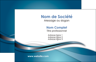 cree carte de visite web design bleu fond bleu couleurs froides MIF72777