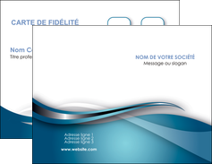 imprimerie carte de visite web design bleu fond bleu couleurs froides MIF72787