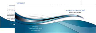 creer modele en ligne depliant 2 volets  4 pages  web design bleu fond bleu couleurs froides MIF72795