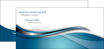 creation graphique en ligne carte de correspondance web design bleu fond bleu couleurs froides MIF72815