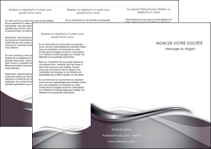 realiser depliant 3 volets  6 pages  web design gris fond gris noir MLIGBE72977