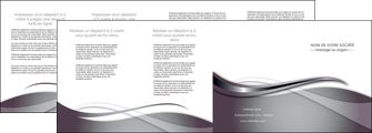 modele depliant 4 volets  8 pages  web design gris fond gris noir MLIGBE72995