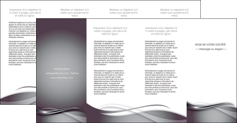 exemple depliant 4 volets  8 pages  web design gris fond gris noir MLIGBE72999