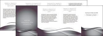 creation graphique en ligne depliant 4 volets  8 pages  web design gris fond gris noir MLIGBE73001