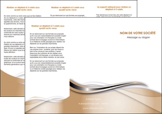 personnaliser modele de depliant 3 volets  6 pages  marron gris fond marron MIFBE73029