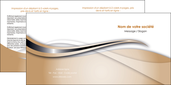 exemple depliant 2 volets  4 pages  marron gris fond marron MIFBE73033