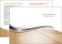 faire modele a imprimer depliant 2 volets  4 pages  marron gris fond marron MIFBE73043