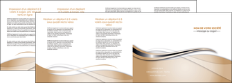 faire depliant 4 volets  8 pages  marron gris fond marron MIFBE73047