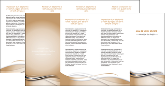imprimerie depliant 4 volets  8 pages  marron gris fond marron MIFBE73051