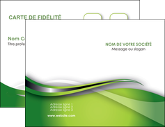 personnaliser modele de carte de visite web design vert fond vert verte MIF73065
