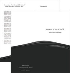 modele depliant 2 volets  4 pages  web design gris fond gris metal MLGI73503
