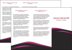 realiser depliant 3 volets  6 pages  noir fond noir image de fond MLIG73553
