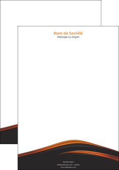 imprimerie tete de lettre web design gris fond gris orange MIF73611