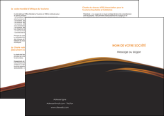 faire modele a imprimer depliant 2 volets  4 pages  web design gris fond gris orange MIF73619