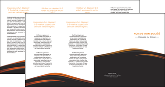 imprimer depliant 4 volets  8 pages  web design gris fond gris orange MIF73625