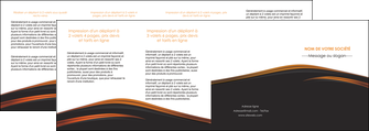 exemple depliant 4 volets  8 pages  web design gris fond gris orange MIF73627