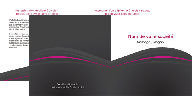 faire modele a imprimer depliant 2 volets  4 pages  reseaux texture contexture structure MIDLU73667