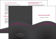 modele en ligne depliant 2 volets  4 pages  reseaux texture contexture structure MIDLU73677