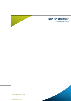 personnaliser maquette tete de lettre texture jaune bleu MFLUOO7391