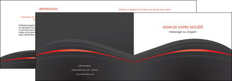 impression depliant 2 volets  4 pages  web design gris fond gris gris metallise MLGI73963
