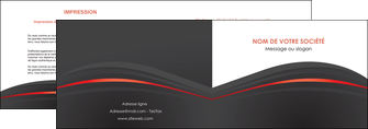 personnaliser modele de depliant 2 volets  4 pages  web design gris fond gris gris metallise MLGI73965