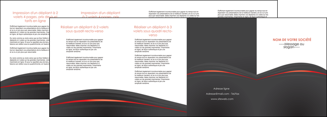 cree depliant 4 volets  8 pages  web design gris fond gris gris metallise MLGI73991