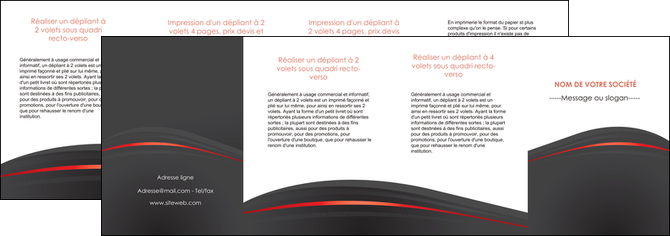 faire modele a imprimer depliant 4 volets  8 pages  web design gris fond gris gris metallise MLGI73997