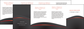faire modele a imprimer depliant 4 volets  8 pages  web design gris fond gris gris metallise MLGI73997